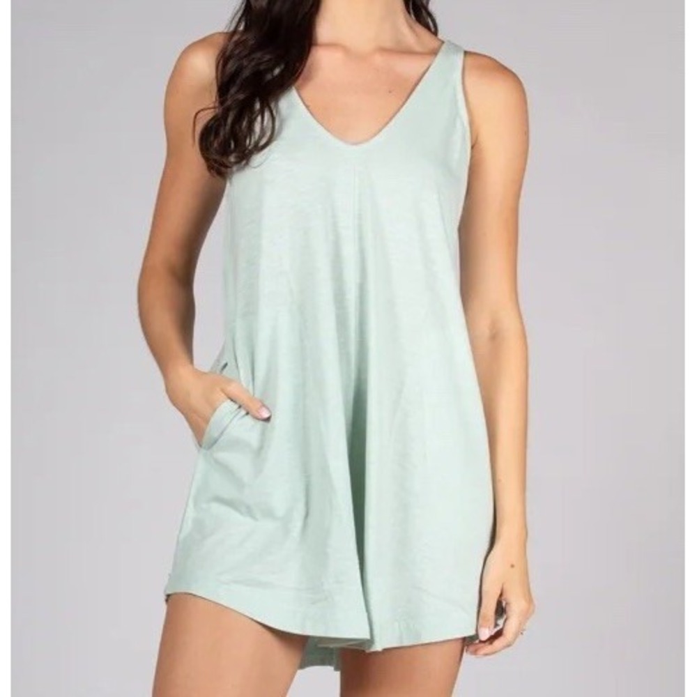 NIP Women's Salt Life Beach Babe Tank Dress - Fresh‎ Mint Green - Large